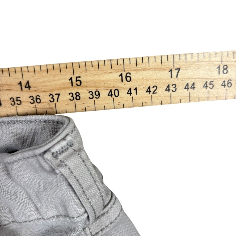 Pilcro Wide Leg Pants Womens 31 Gray Flare Utility Boho festival Anthropologie - Picture 7 of 9